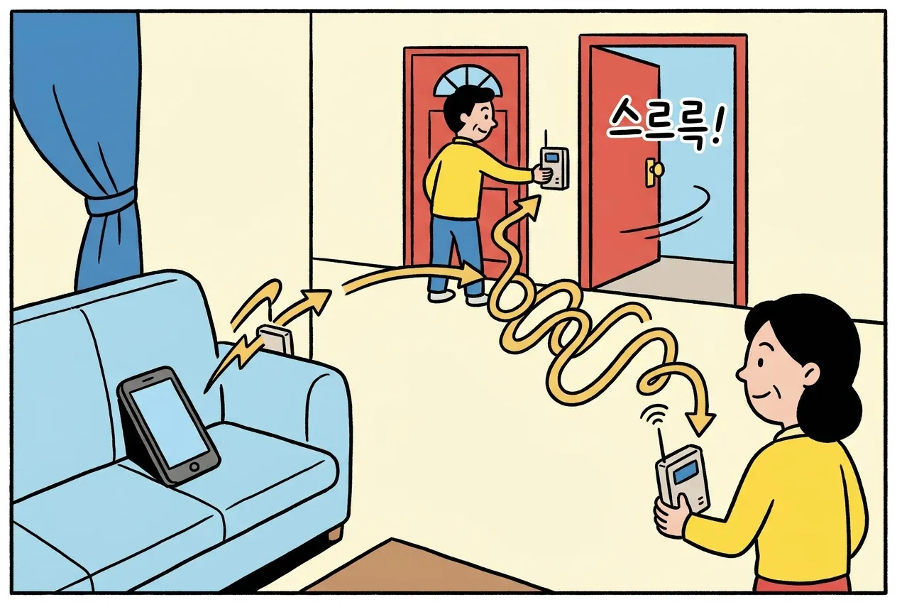 UWB 디지털 키가 릴레이 공격을 막는 건 거리를 시간으로 재기 때문입니다